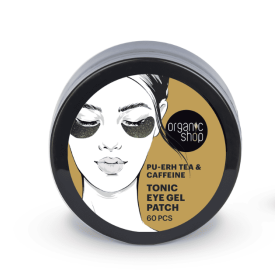 Natura Siberica Organic Shop Tonic Eye Patches για Τόνωση με Pu-erh Τσάι & Καφεΐνη, 60τμχ